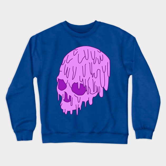 Pink Grime Skull Crewneck Sweatshirt by TipToeTee